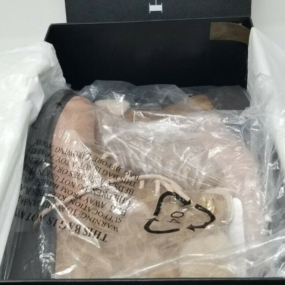 Coach Lorimer Dusty Rose/Tan Signature Canvas and Suede Booties - Picture 11 of 12
